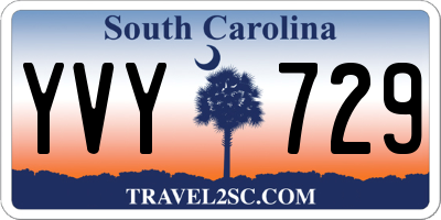 SC license plate YVY729