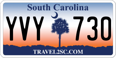 SC license plate YVY730