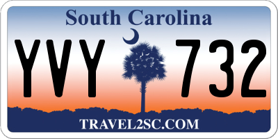 SC license plate YVY732