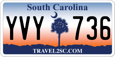 SC license plate YVY736