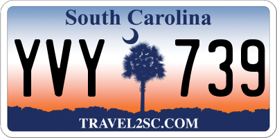SC license plate YVY739