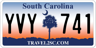 SC license plate YVY741