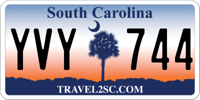 SC license plate YVY744