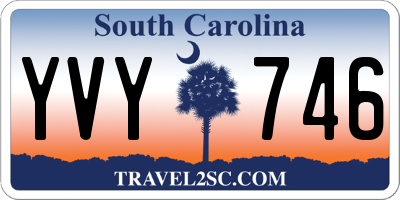 SC license plate YVY746