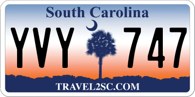 SC license plate YVY747