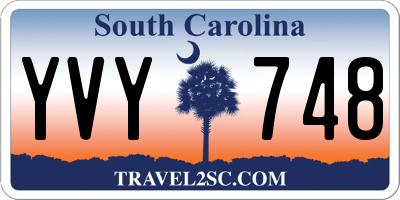 SC license plate YVY748