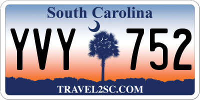 SC license plate YVY752