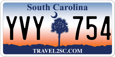 SC license plate YVY754