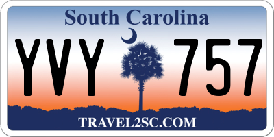 SC license plate YVY757