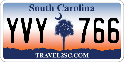 SC license plate YVY766