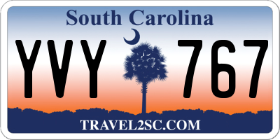 SC license plate YVY767