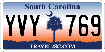 SC license plate YVY769