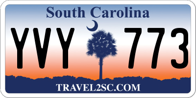 SC license plate YVY773