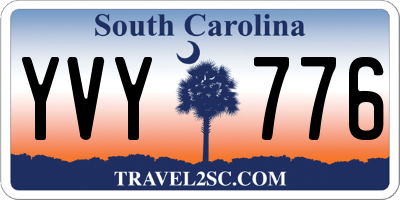 SC license plate YVY776