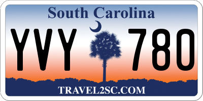 SC license plate YVY780