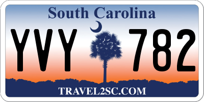 SC license plate YVY782