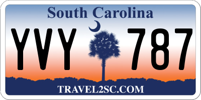 SC license plate YVY787