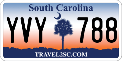SC license plate YVY788