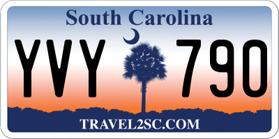 SC license plate YVY790