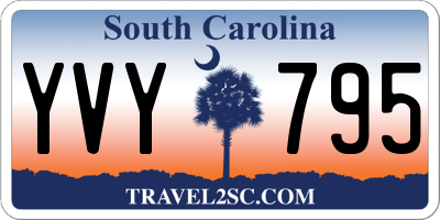 SC license plate YVY795