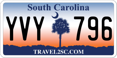 SC license plate YVY796