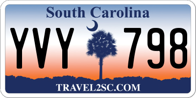 SC license plate YVY798
