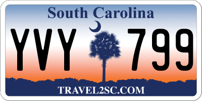 SC license plate YVY799