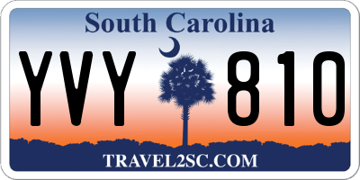 SC license plate YVY810