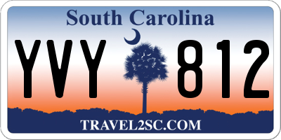 SC license plate YVY812