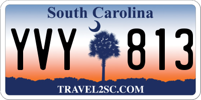 SC license plate YVY813