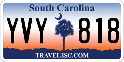 SC license plate YVY818