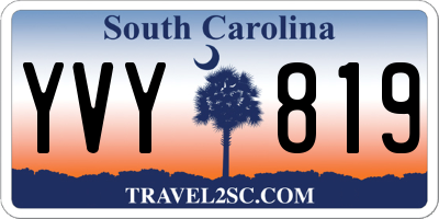 SC license plate YVY819