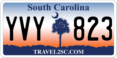 SC license plate YVY823