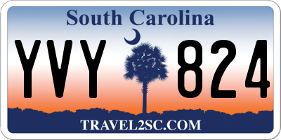 SC license plate YVY824
