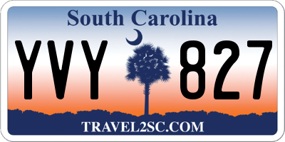SC license plate YVY827