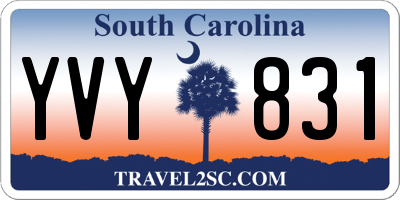 SC license plate YVY831