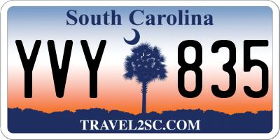 SC license plate YVY835