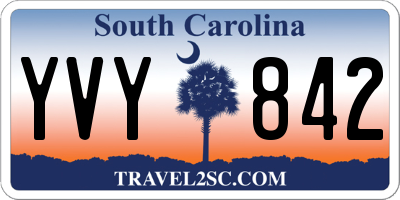 SC license plate YVY842