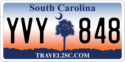 SC license plate YVY848