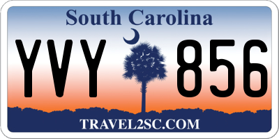 SC license plate YVY856