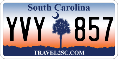 SC license plate YVY857