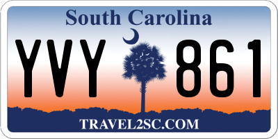 SC license plate YVY861
