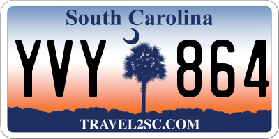 SC license plate YVY864