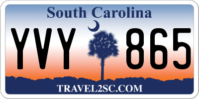 SC license plate YVY865