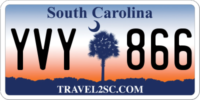 SC license plate YVY866