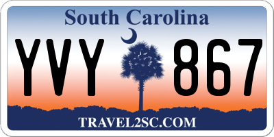 SC license plate YVY867