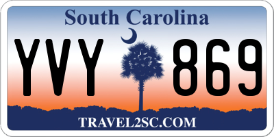 SC license plate YVY869