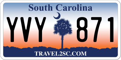 SC license plate YVY871