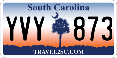 SC license plate YVY873