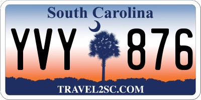 SC license plate YVY876